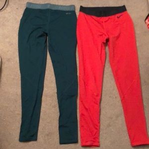 Two size medium Nike long dri-fit bottoms